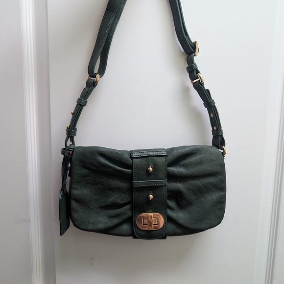 Badgley Mischka Green Leather Women's Bag - Picture 2 of 15